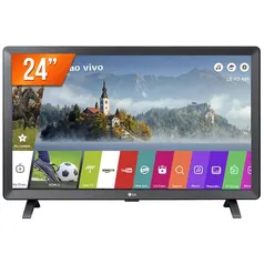 Monitor Smart TV LED 24" LG 24TL520S HD 2 HDMI 1 USB WiFi