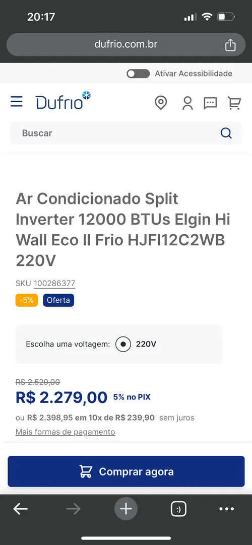 Imagem na descrição da promoção