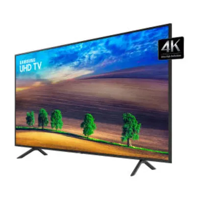 Smart TV LED 55” Samsung 4K/Ultra HD 55NU7100 3 HDMI 2 USB - R$ 2576