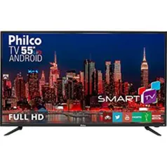 Smart TV LED 55" Philco PH55A17DSGWA Full HD com Conversor Digital 3 HDMI 2 USB Wi-Fi por R$ 2000