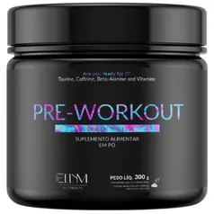 Pre Treino 300g Sabor Morango e Melancia (Fruit Punch) Pre Workout Ellym Nutrition