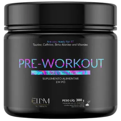 Pre Treino 300g Sabor Morango e Melancia (Fruit Punch) Pre Workout Ellym Nutrition