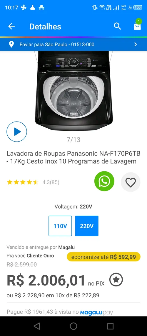 Imagem na descrição da promoção