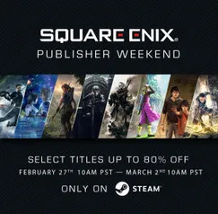 Promoção da distribuidora Square Enix | STEAM