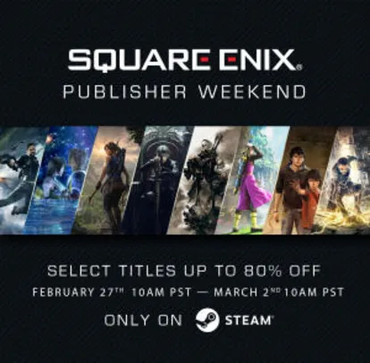 Promoção da distribuidora Square Enix | STEAM