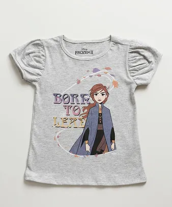 Blusa Infantil Estampa Frozen Manga Curta Disney | R$10