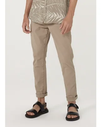 Calça Básica Masculina Chino Com Elastano Hering