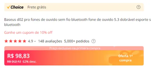 Imagem na descrição da promoção