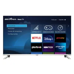 Smart TV 43” Britânia Led BTV43G7PR2CSBLF Dolby Audio