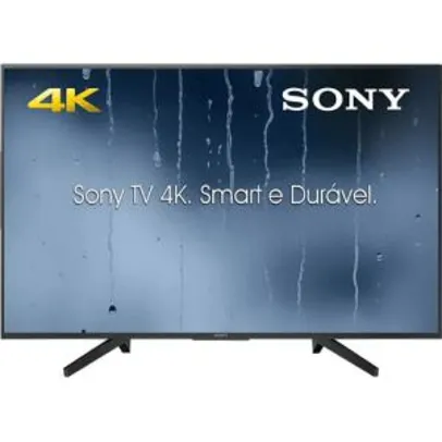 Smart TV LED 43" Sony KD-43X705F Ultra HD 4k com Conversor Digital 3 HDMI 3 USB Wi-Fi Miracast - Preta