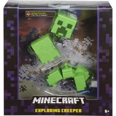 Saindo por R$ 46: Boneco Minecraft Exploding Creeper - Mattel | R$46 | Pelando