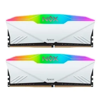 Memoria Apacer Nox, RGB, 32GB (2x16GB), DDR4, 3200MHz, C16, Branca, AH4U32G32C28YNWAA-2