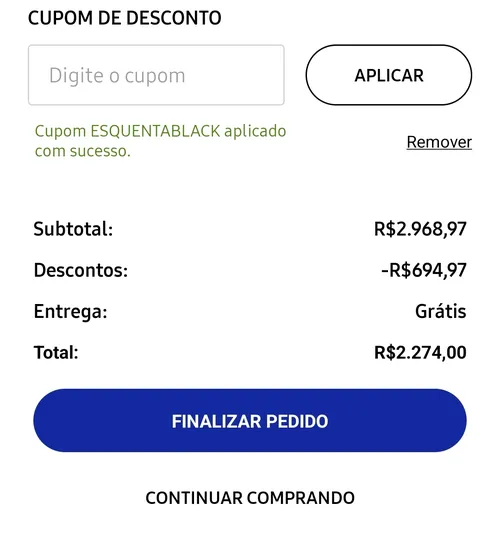 Imagem na descrição da promoção