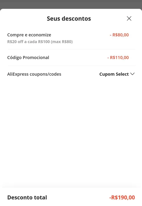 Imagem na descrição da promoção