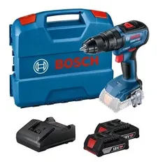 Furadeira martelete parafusadeira sem fio de 13mm Bosch GSB 18V-50 18V + 2 baterías de 2Ah + acessório com maleta de transporte 110V/220V
