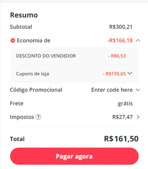 Imagem na descrição da promoção