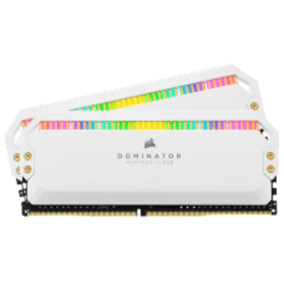 Memória DDR4 Corsair Dominator Platinum RGB, White, 16GB (2x8GB), 3600MHz, CMT16GX4M2C3600C18W