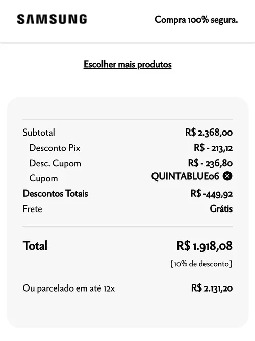 Imagem na descrição da promoção