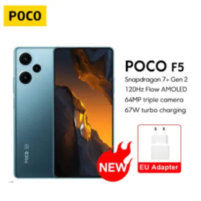 [ Taxa Inclusa ] Celular Smartphone Xiaomi POCO F5 5G Dual SIM 8GB | 256GB 6,67" FHD+ 64MP 5000mAh 67W Carregamento 