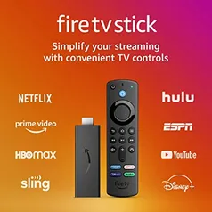 (INTERNACIONAL) AMAZON FIRE TV STICK 3ª GERAÇÃO 2021 | R$253