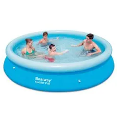 Piscina Bestway Fast Set 5.377L - Azul R$ 239,90