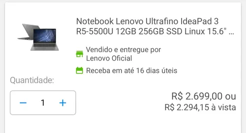 Imagem na descrição da promoção