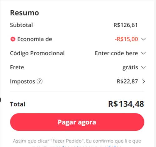 Imagem na descrição da promoção