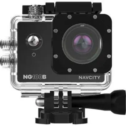 Câmera de Aventura Navcity NG-100B 12MP Full HD com Case à Prova d'água 30m + Selfie Stick por R$ 100