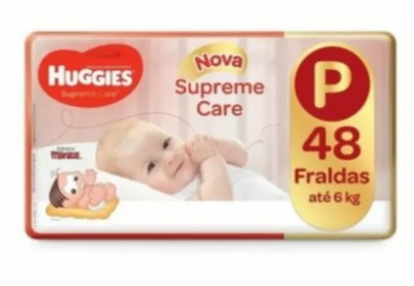 Fraldas Huggies Supreme Care P 48 unidades | R$18