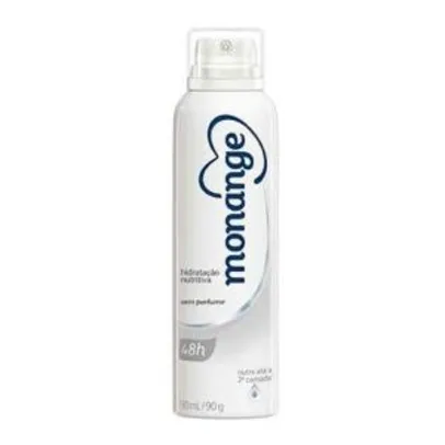 Desodorante Aerosol Monange Sem Perfume 150ml | Mín 4 unid | R$2,80 cada
