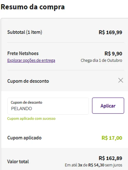 Imagem na descrição da promoção