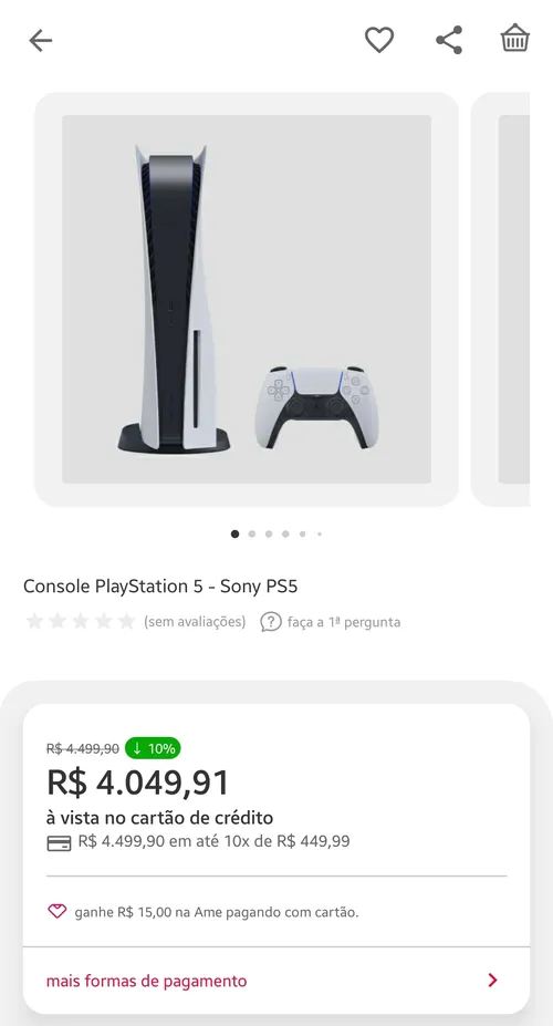 Imagem na descrição da promoção