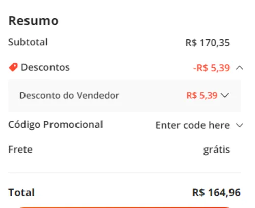 Imagem na descrição da promoção