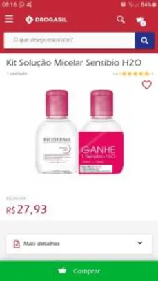 Kit Solução Micelar Sensibio H2O Bioderma | R$28
