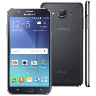 Smartphone Samsung Galaxy J7 Duos Preto com Dual chip por R$ 656