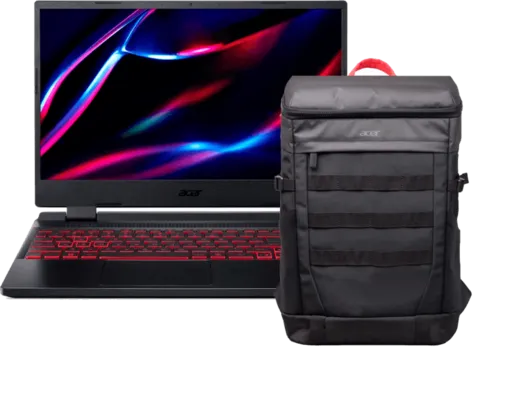 Notebook Gamer Acer Nitro 5 i5 12ª Gen Windows 11 8GB 512GB SSD RTX3050 15.6 + mochila 