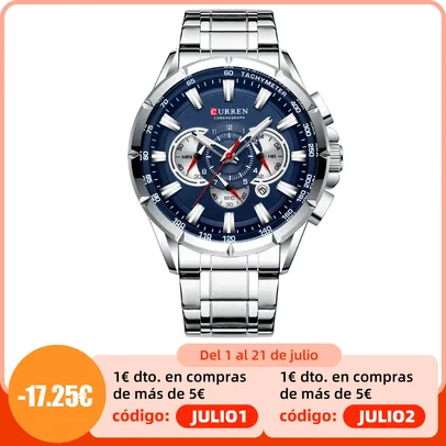 Relógio Masc CURREN | R$68