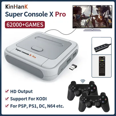 Super Console X Pro S905x Hd Wifi Output Mini Tv Video Game Player For Psp/ps1/n64/dc Games Dual System Built-in 50000+ Games - Vide