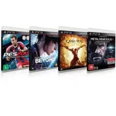 [Walmart] Jogos para PS3 Pro Evolution Soccer 2015 + Beyond Two Sous + God of War Ascension + Metal Gear Solid V: Ground Zeroes por R$ 100