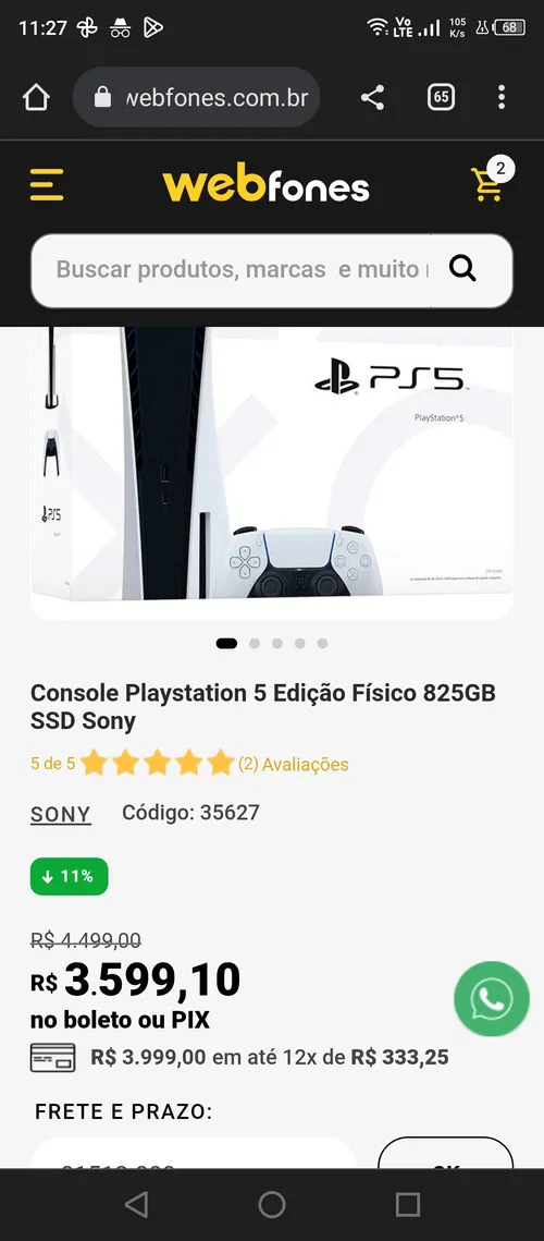 Imagem na descrição da promoção