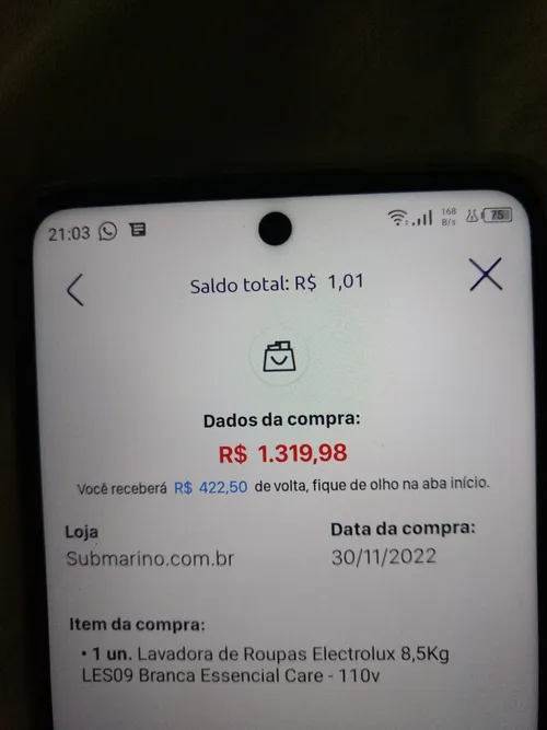 Imagem na descrição da promoção