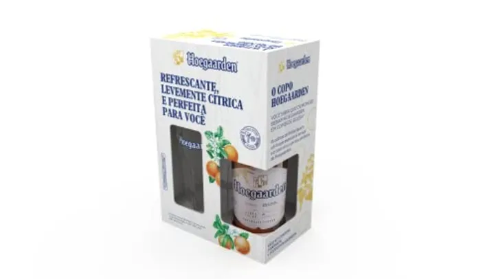 Kit Cerveja Hoegaarden 1 Long Neck 330 ml + Copo Hoegaarden Oficial