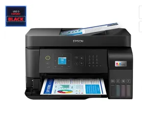 Multifuncional Epson, Jato de Tinta, EcoTank L5590, Colorido, USB, Wireless, Bivolt, Preto - L5590