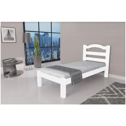 Cama Solteiro Robusta Colchão De 88cm Arauna Branco