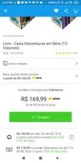 Box Desventuras em Série por R$118,99 parcelado em até 11x sem juros no cartão submarino