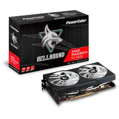 Placa de Vídeo PowerColor Hellhound Radeon rx 6600, 8GB, GDDR6, fsr, Ray Tracing, axrx 6600 8GBD6-3DHL