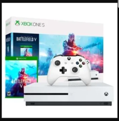 Console Microsoft Xbox One S 1TB + Battlefield V Branco | R$1059