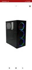 Gabinete gamer lateral de vidro e 3 fans RGBs | R$246