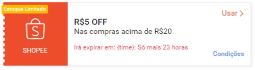 Imagem na descrição da promoção