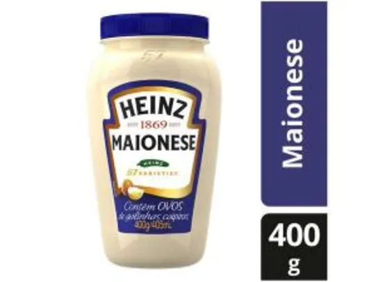 Maionese Tradicional Heinz - 400g | R$ 9